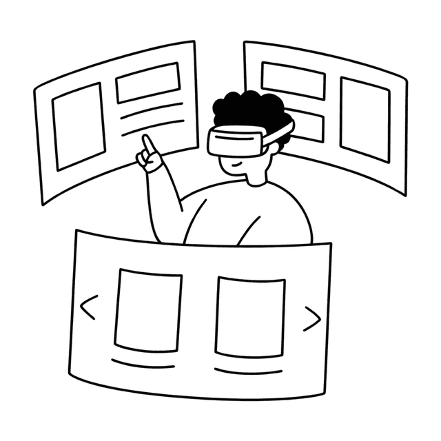 VR & AR SOLUTIONS illustration